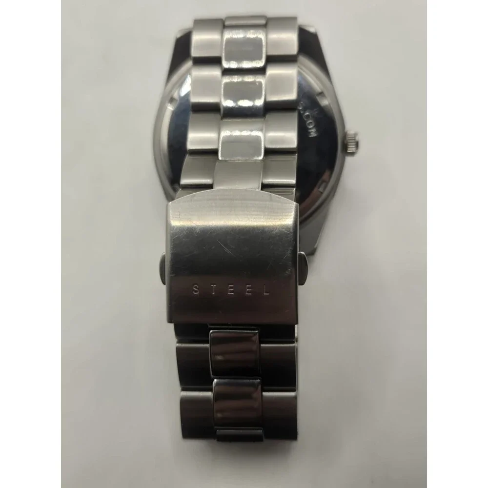 Guess Steel G10147G 43mm Stainless Steel Black Dial Men's Multifunction Watch.